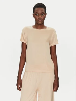 ViCOLO Bluzka TD0007 Beżowy Relaxed Fit