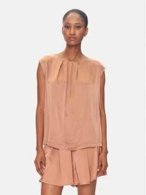 ViCOLO Bluzka TD0763 Brązowy Regular Fit