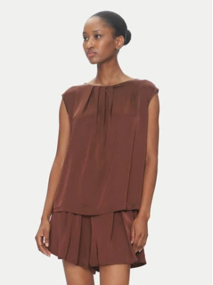 ViCOLO Bluzka TD0763 Brązowy Regular Fit