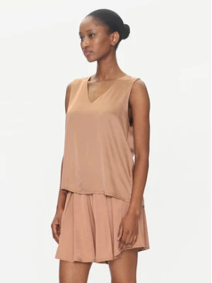 ViCOLO Bluzka TD0765 Brązowy Regular Fit