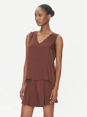 ViCOLO Bluzka TD0765 Brązowy Regular Fit