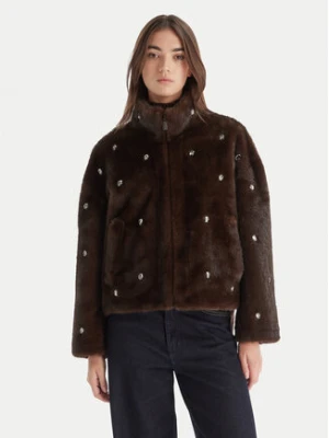 ViCOLO Futro TF0047 Brązowy Regular Fit