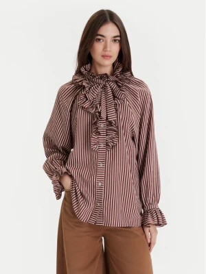 ViCOLO Koszula TF0287 Brązowy Regular Fit