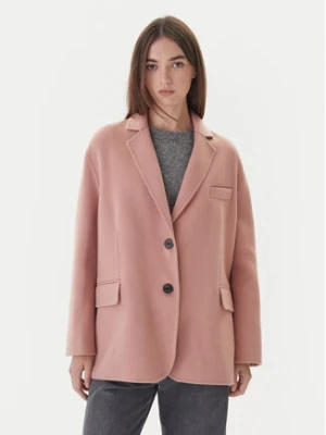 ViCOLO Płaszcz wełniany TF0005 Różowy Regular Fit