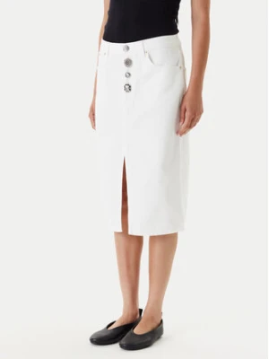 ViCOLO Spódnica jeansowa DD5101 Biały Regular Fit