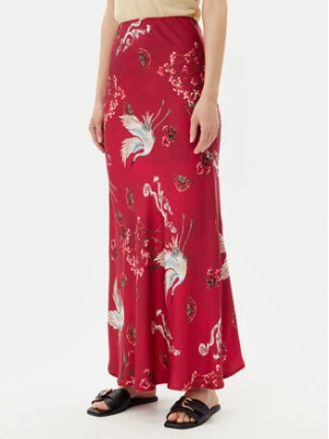 ViCOLO Spódnica maxi TD0472 Bordowy Slim Fit