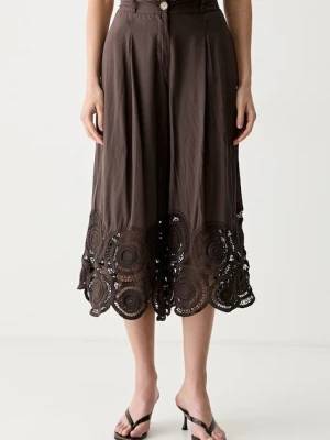 ViCOLO spodnie culottes damskie bawełniane