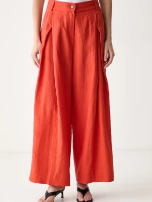 ViCOLO spodnie culottes damskie lniane