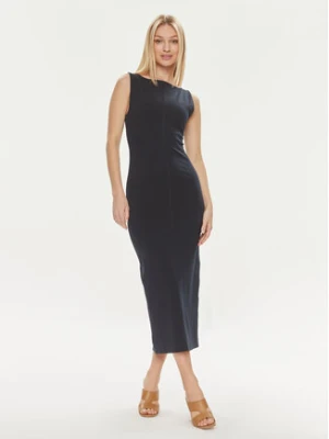 ViCOLO Sukienka codzienna TB0109 Granatowy Slim Fit