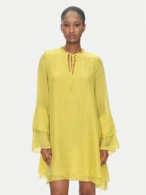 ViCOLO Sukienka letnia TD0753 Zielony Regular Fit