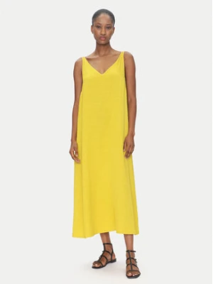 ViCOLO Sukienka letnia TD0758 Żółty Regular Fit