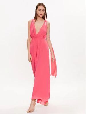 ViCOLO Sukienka wieczorowa TE0028 Różowy Regular Fit