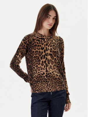 ViCOLO Sweter 22061F Brązowy Regular Fit