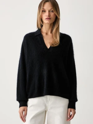 ViCOLO sweter damski wełniany granatowy