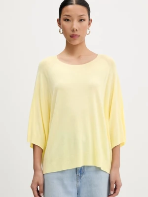 ViCOLO sweter z krótkim rękawem damski z wiskozą