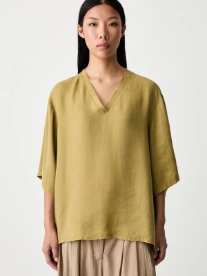 ViCOLO T-shirt oversize damski z lyocellu zielony