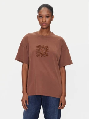 ViCOLO T-Shirt RD0119 Brązowy Regular Fit