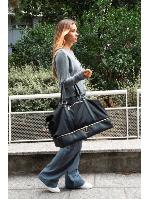 Victor & Hugo Paris Skórzana torba podróżna "Andia" w kolorze czarnym - 50 x 35 x 25 cm rozmiar: onesize