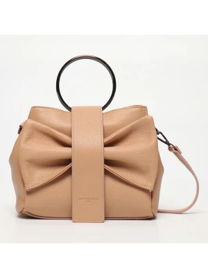 Victor & Hugo Paris Skórzana torebka "Alix" w kolorze jasnobrązowym - 20 x 25 x 10 cm rozmiar: onesize