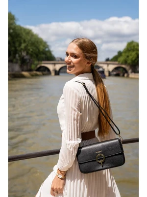 Victor & Hugo Paris Skórzana torebka "Diane" w kolorze czarnym - 26 x 15 x 6 cm rozmiar: onesize