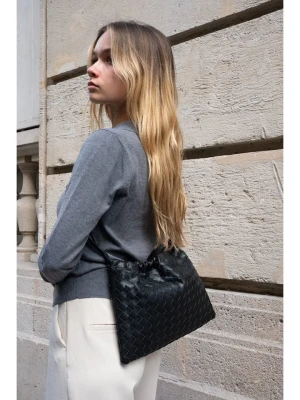 Victor & Hugo Paris Skórzana torebka "Eloa" w kolorze czarnym - 23 x 13 x 8 cm rozmiar: onesize