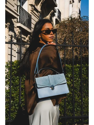 Victor & Hugo Paris Skórzana torebka "Eric" w kolorze turkusowym - 28 x 19 x 9 cm rozmiar: onesize