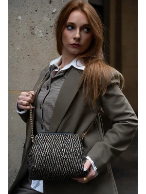 Victor & Hugo Paris Skórzana torebka "Karyn" w kolorze czarnym - 25 x 20 x 5 cm rozmiar: onesize