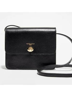 Victor & Hugo Paris Skórzana torebka "Marni" w kolorze czarnym - 21,5 x 17 x 6,5 cm rozmiar: onesize