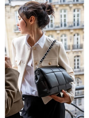Victor & Hugo Paris Skórzana torebka "Mini Alaba" w kolorze czarnym - 30 x 19 x 10 cm rozmiar: onesize