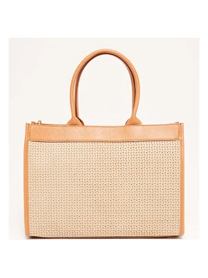 Victor & Hugo Paris Skórzana torebka "Nina" w kolorze karmelowym - 37 x 27 x 12 cm rozmiar: onesize