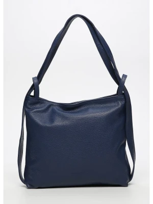 Victor & Hugo Paris Skórzana torebka "Teva" w kolorze granatowym - 40 x 36 x 9 cm rozmiar: onesize
