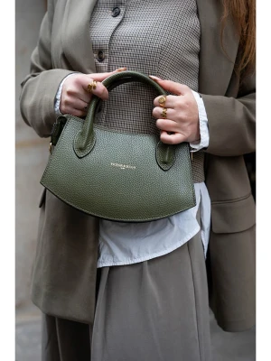 Victor & Hugo Paris Skórzana torebka "Versailles" w kolorze ciemnozielonym - 23,5 x 14,5 x 6,5 cm rozmiar: onesize