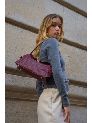 Victor & Hugo Paris Skórzana torebka "Yzel" w kolorze bordowym - 30 x 15 x 10 cm rozmiar: onesize