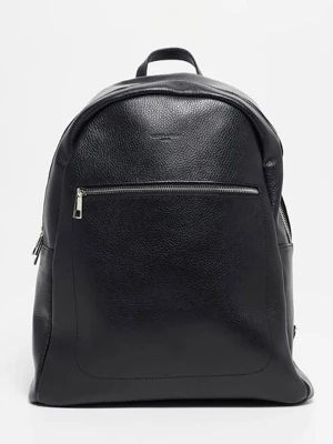 Victor & Hugo Paris Skórzany plecak "Lou" w kolorze czarnym - 33 x 38 x 16 cm rozmiar: onesize