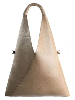 Victor & Hugo Paris Skórzany shopper bag "Orlane" w kolorze szarobrązowym - 40 x 35 x 5 cm rozmiar: onesize