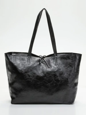 Victor & Hugo Paris Skórzany shopper bag "Vog" w kolorze czarnym - 50 x 28 x 12 cm rozmiar: onesize