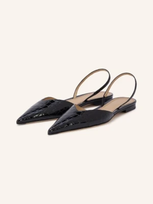 Victoria Beckham Baleriny Typu Slingback schwarz CZARNY