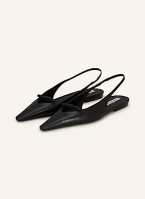 Victoria Beckham Baleriny Z Odkrytą Piętą schwarz