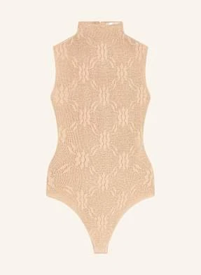 Victoria Beckham Body Z Dzianiny beige