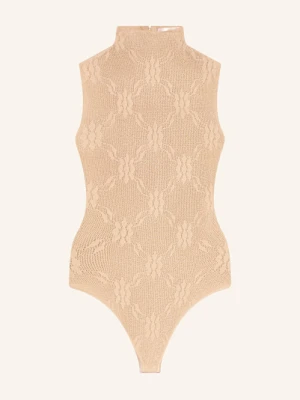 Victoria Beckham Body Z Dzianiny beige