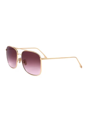 Victoria Beckham Damskie okulary przeciwsłoneczne w kolorze złoto-fioletowym rozmiar: 59