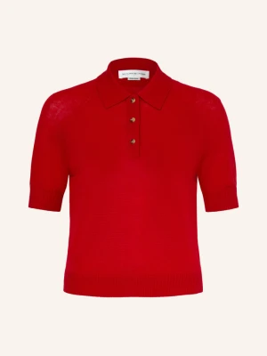 Victoria Beckham Dzianinowa Koszulka Polo rot CZERWONY