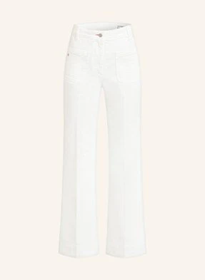 Victoria Beckham Jeansy Flare Alina weiss