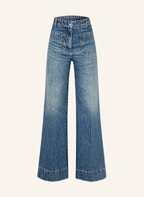 Victoria Beckham Jeansy Straight Alina blau