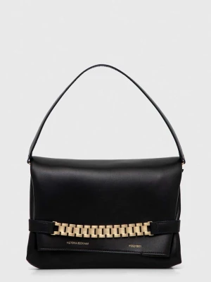 Victoria Beckham kopertówka skórzana Chain Pouch czarny