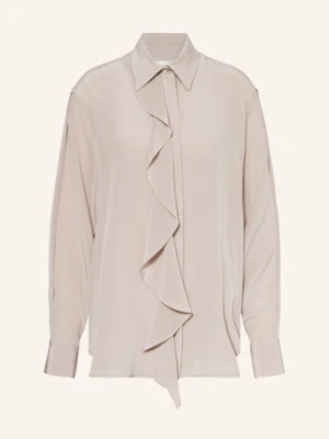 Victoria Beckham Koszula Z Jedwabiu Z Wolantami pink