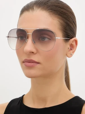 Victoria Beckham okulary przeciwsłoneczne damskie srebrny