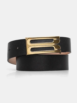 Victoria Beckham pasek skórzany damski kolor czarny 1424ABL005953A