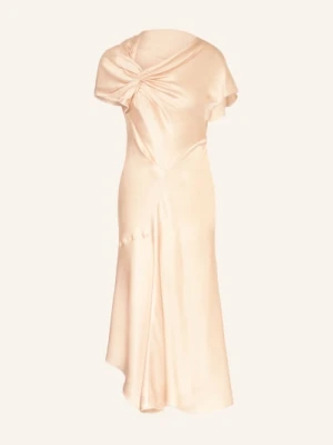Victoria Beckham Satynowa Sukienka Koktajlowa rosa