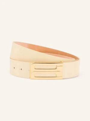 Victoria Beckham Skórzany Pasek Jumbo Dorian weiss